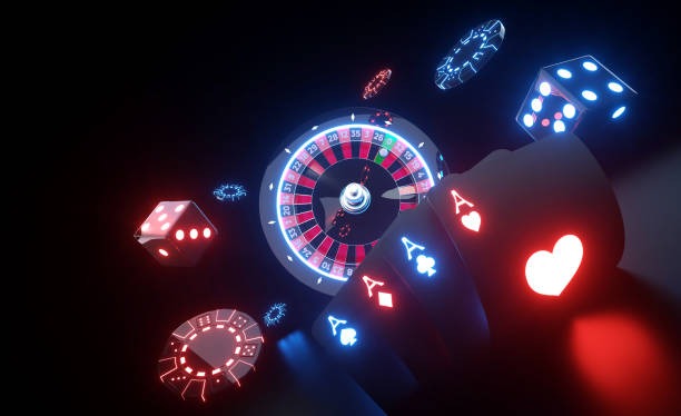 Casino gaming interface with slot and live dealer cards